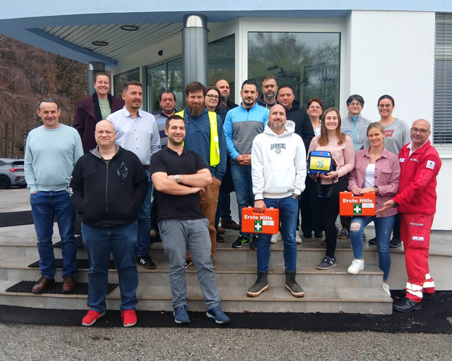 Beim erste Hilfe Kurs bei Henkel | Foto: Rotes Kreuz Waidhofen/Thaya