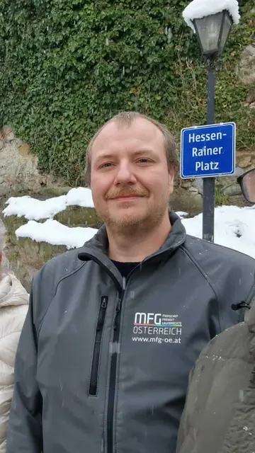 MFG-Bezirkssprecher Mario Zehentmayer freut sich auf die Besucher. | Foto: Zehentmayer