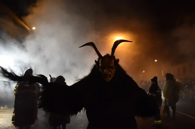 Der Einzug der Murecker Murteufel sorgte für Gänsehautmomente. | Foto: Verschönerungsverein Mureck