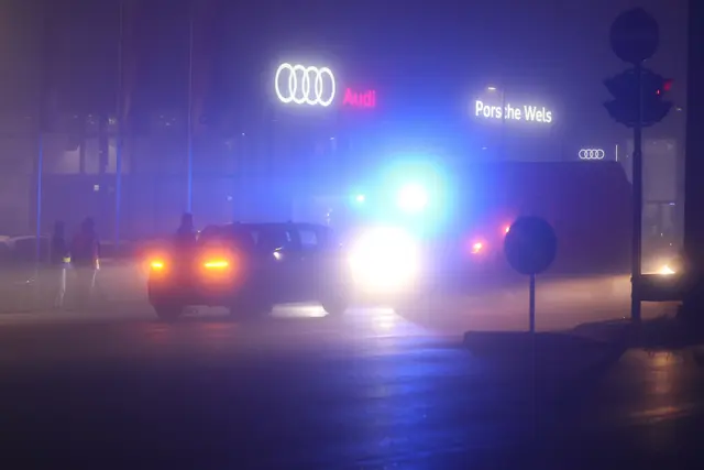 Auffahrunfall auf der B1 Wiener Straße stadtauswärts in Wels-Pernau. | Foto: laumat.at