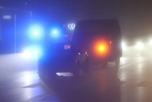 Auffahrunfall auf der B1 Wiener Straße stadtauswärts in Wels-Pernau. | Foto: laumat.at