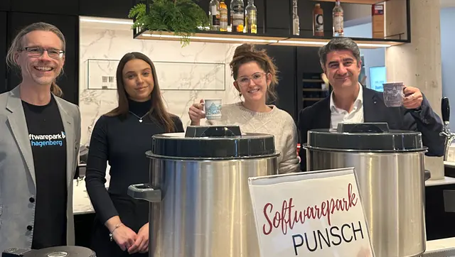 Von links: Stephan Winkler, Sadja Cejvanovic, Karolina Heller und Frederic Hadjari. | Foto: COUNT IT GmbH