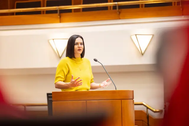 Landtagspräsidentin Astrid Eisenkopf strich die Bedeutung des Ehrenamts hervor. | Foto: Büro Eisenkopf