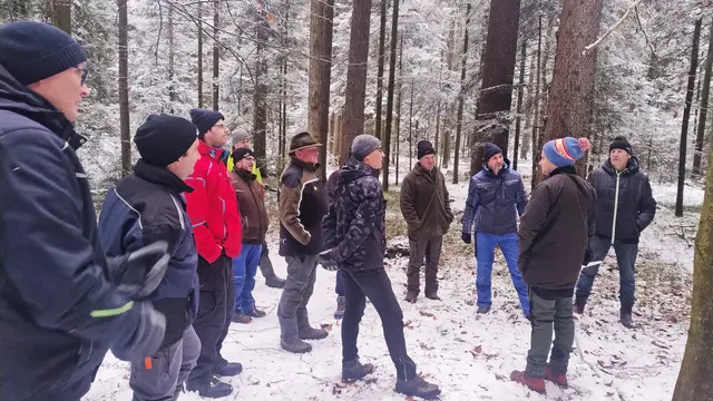 Der Waldbau-Treffpunkt im Jagaholz in Nebelberg in Stift am Grenzbach.  | Foto: Heinrich Pfoser