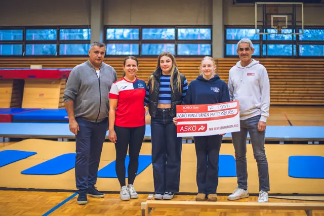 Charlize Mörz und ihre Schwester Alissa Mörz erhielten einen Sonderpreis für ihre sportlichen Leistungen. | Foto: ASKÖ Kunstturnen Mattersburg