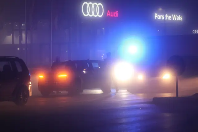 Auffahrunfall auf der B1 Wiener Straße stadtauswärts in Wels-Pernau. | Foto: laumat.at