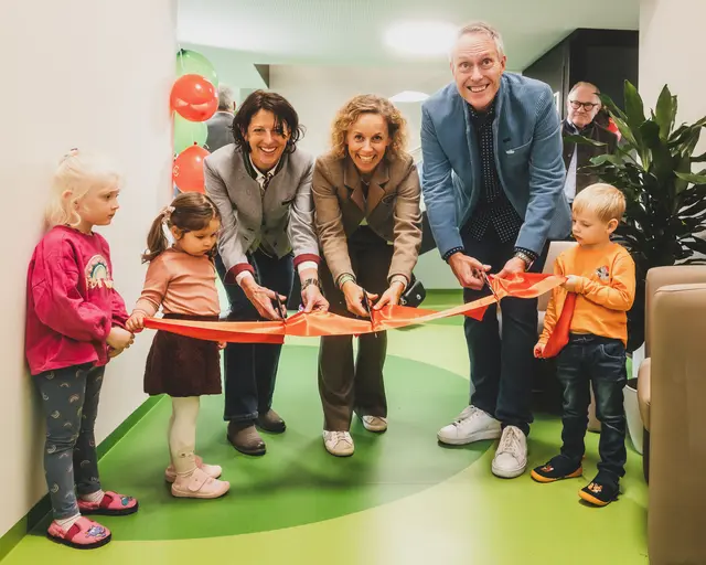 Der Betriebskindergarten der beiden Unternehmen Schmittenhöhebahn AG und Hagebaumarkt Ebster wurde kürzlich feierlich eröffnet. | Foto: Stefanie Oberhauser
