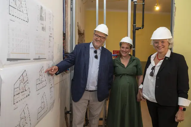 Baustellenbegehung des neuen "magnus* Ambulatoriums". | Foto: Aids Hilfe Wien