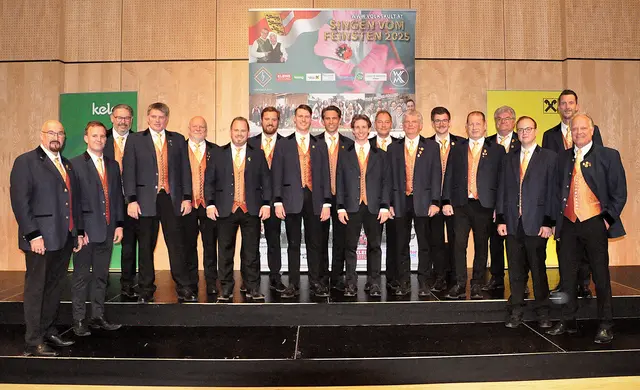 Die Sängerrunde Klagenfurt-Emmersdorf beim Stillen Advent in Ferlach.  | Foto: Sängerrunde Klagenfurt-Emmersdorf