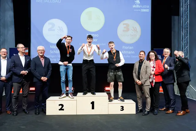 Matteo Felber holte den Staatsmeistertitel bei den Metallbauern. | Foto: SkillsAustria/Wieser/Slovencik
