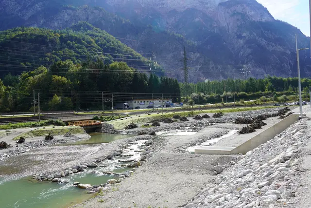 Die "alte" Salzach verläuft neben dem Kraftwerk | Foto: MeinBezirk/Johannes Brandner