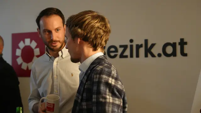 Die Gäste des Adventumtrunkes führten spannende Gespräche. 