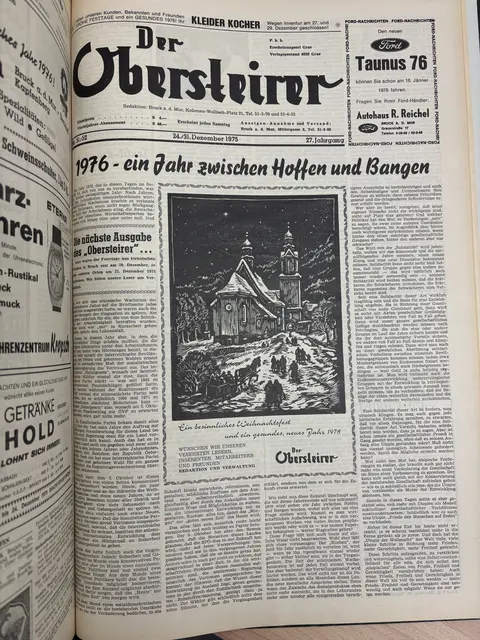 Der Obersteirer, Ausgabe vom 24./31. Dezember 1975. | Foto: MeinBezirk