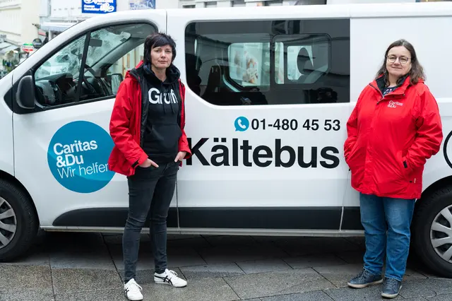 Das Team des Kältebus der Caritas. | Foto: Stefanie J. Steindl