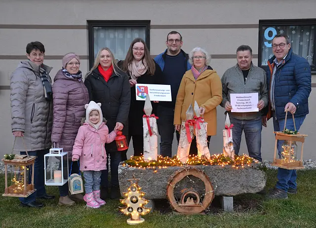 Heidi Edelmaier, Silvia und Juliane Leitgöb, Andrea Bauer, Klara Edelmaier, Christoph Siedl, Maria Dastl, Obmannstv. Gottfried Röhrenbacher und Obmann Günther Edelmaier | Foto: Gerhard Geisberger