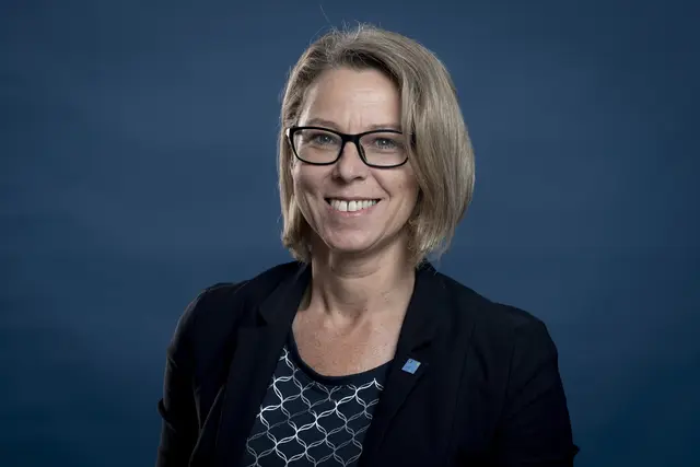 Katja Steininger, Geschäftsführerin der Gesundheit Weinviertel GmbH informiert über die künftige Bettenstruktur. | Foto: Landesgesundheitsagentur