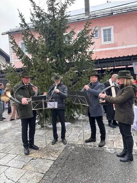 Die Jagdhorngruppe Bad Bleiberg | Foto: MeinBezirk/Elke Hartweger