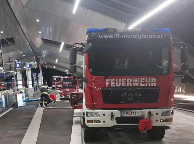 Die Kameradinnen und Kameraden am Löschwasserbehälter | Foto: FF Michlgleinz