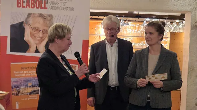 GRin Brigitte Lewisch, Prof. Gerhard Blaboll, Vize-Bgmin Sabine Kubo