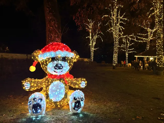 Der Teddybär lädt ein, Erinnerungsfotos zu machen. | Foto: MeinBezirk.at
