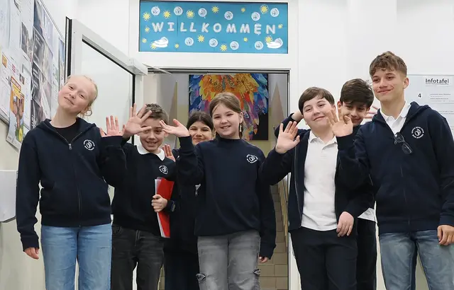 Schülerinnen und Schüler des Sacré Coeur Wien Währing freuen sich auf ihre neuen Mitschülerinnen und Mitschüler.  | Foto: Schulstiftung der Erzdiözese Wien