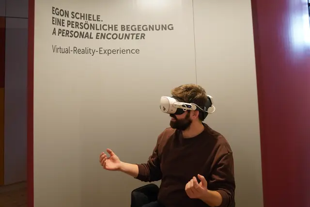 VR-Experience "Egon Schiele. Eine persönliche Begegnung". | Foto: NÖ Museum Betriebs Gmbh/Daniela Holzer