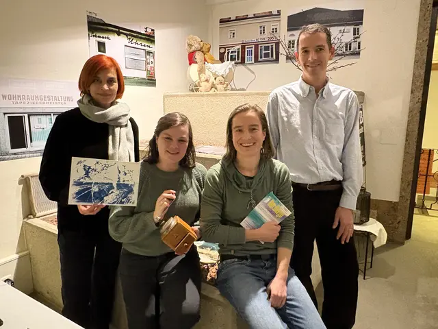 Spannender Impuls-Abend im Kíno Eibiswald mit Christiane Kada, Ulrike Elsneg, Projektleiterin Nina Ortner und Simon Brugner (v.l.). | Foto: MeinBezirk/Susanne Veronik