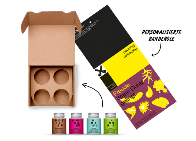 Stelle deine individuelle Geschenkbox von STAY SPICED! zusammen. | Foto: Spiceworld