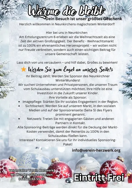Helfen Sie mit, unseren Traum zu verwirklichen! Werden Sie Sponsor des WinterWunders und investieren Sie in die Zukunft unserer Kinder.