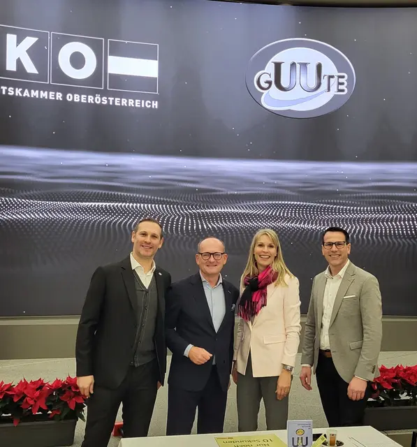 Von links: Gregor Baumgartner, Gerald Silberhumer, Sabine Lindorfer, Klemens Ruttmann. | Foto: GUUTE Verein