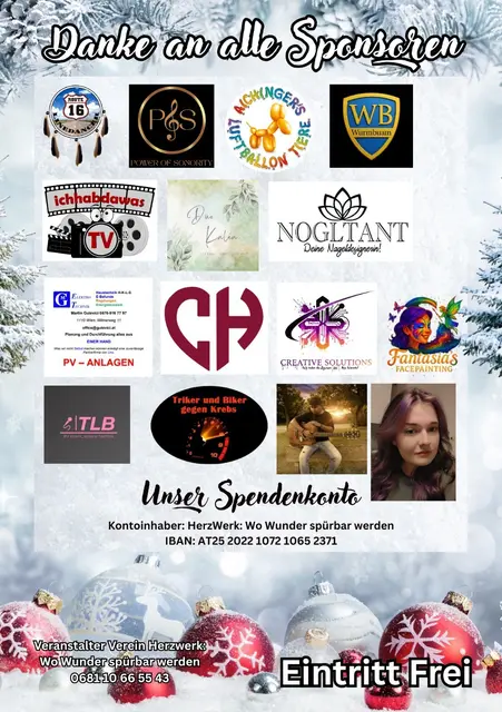 Ein riesiges Dankeschön an alle Helfer, Künstler und Sponsoren, die dieses Fest möglich machen! Jeder Euro bringt uns dem Schulausbau näher – scannen Sie den Code, um direkt zu spenden.