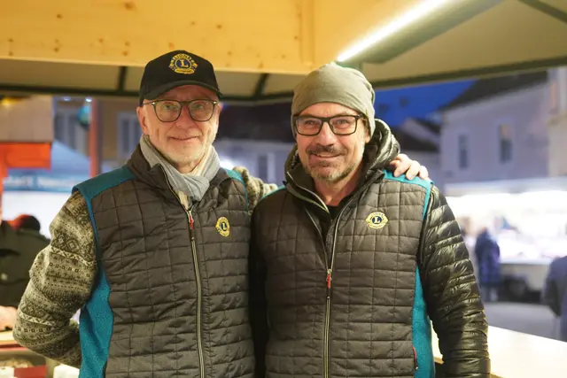 Jürgen Schoof schupfte mit Johann Ungersböck den Lionsstand.