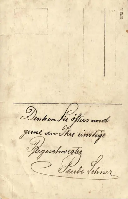 Die Widmung auf der Rückseite des Fotos erzählt eine eigene Geschichte. | Foto: Familien Lehner-Herbe/ Fotorepro Eckhart Herbe