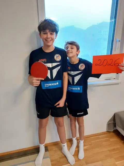 Laurin und Florens Hartmann freuen sich auf das neue Tischtennisjahr | Foto: privat