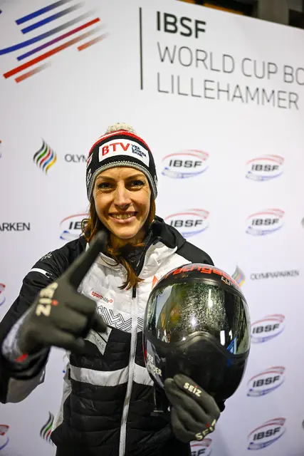 Die Tirolerin Janine Flock raste beim Skeleton-Weltcup in Lillehammer zu ihrem ersten Saisonsieg. | Foto: IBSF