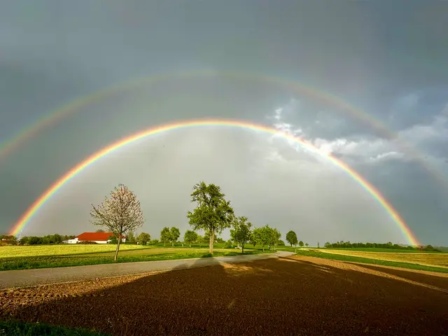 Aprilwetterstimmung vom Feinsten in Ried in der Riedmark. | Foto: Julia Eisterer
