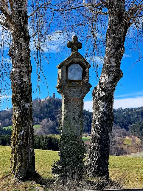 März: Blick auf Burgruine Klingenberg am Romantiktalweg in Pabneukirchen. | Foto: Theresia Schön