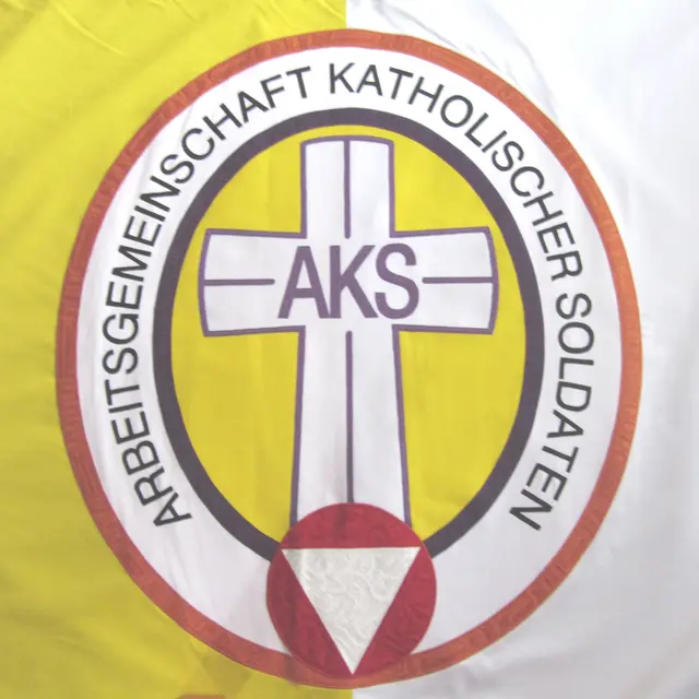 Das Abzeichen der Arbeitsgemeinschaft Katholischer Soldaten im Österreichischen Bundesheer