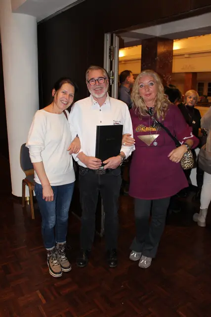 Hans Markl mit Gitti und Margit