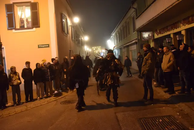 Für eine besonders stimmige Atmosphäre sorgte der Nebel, der durch die Straßen der Innenstadt zog. | Foto: MeinBezirk/Leonie Herrmann