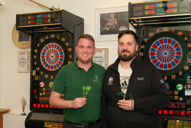Stefan Cismar (r.) mit einem seiner Top-Spieler, Christoph Posch. | Foto: Santrucek