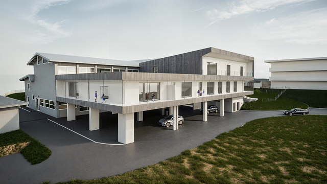 Der neue Kindergarten geht bald in Betrieb. | Foto: Gde./Firn Architekten