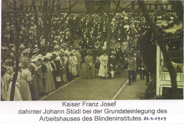 Johann Stüdl mit Kaiser Franz Joseph um 1907 | Foto: Friedl Klein