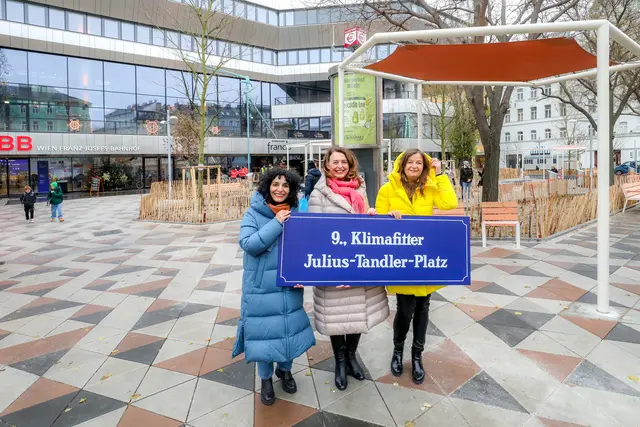 Ab sofort ist der Platz offiziell eröffnet.  | Foto: Stadt Wien/Christian Fürthner