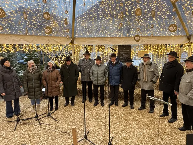 Natürlich gab es auch ein gemeinsames Lied. | Foto: MeinBezirk/Helmut Riedl