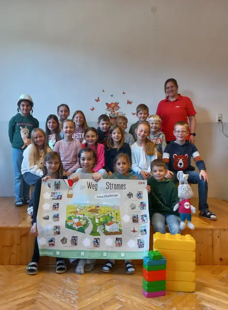 Die Lunzer Volksschüler begaben sich auf den "Weg des Stroms". | Foto: EVN