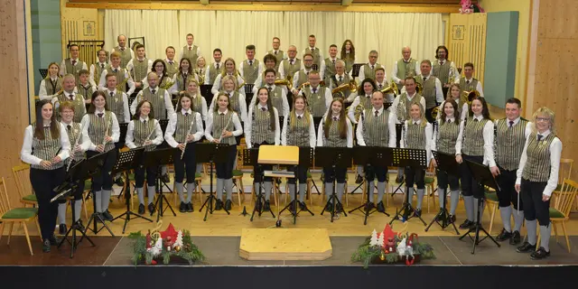 Der Musikverein lud zum Wunschkonzert. | Foto: Fotostudio Weiss