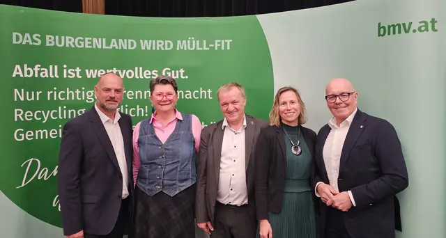BMV Geschäftsführer Thomas Schlögl, kaufmännische Leitung BMV Martina Pauer, BMV Obmann Michael Lampel, Leitung der Öffentlichkeitsarbeit BMV Sandra Glatz und BMV Obmann Stellvertreter Georg Rosner. | Foto: BMV