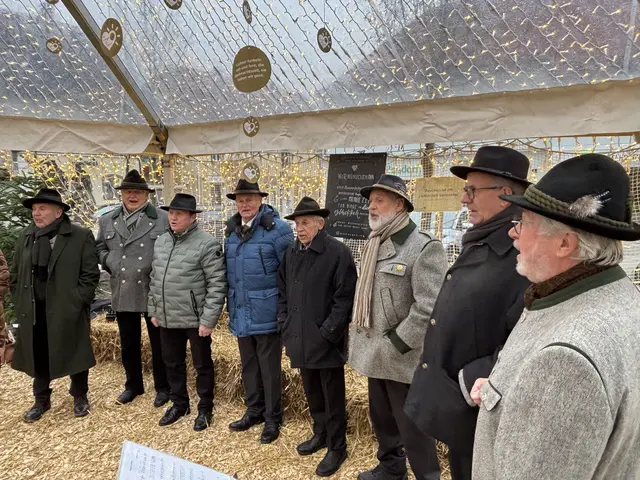 Das Doppelquartett des steirischen Jägerchors sorgte mit ihren sanften Männerstimmen für eine besondere Stimmung. | Foto: MeinBezirk/Helmut Riedl