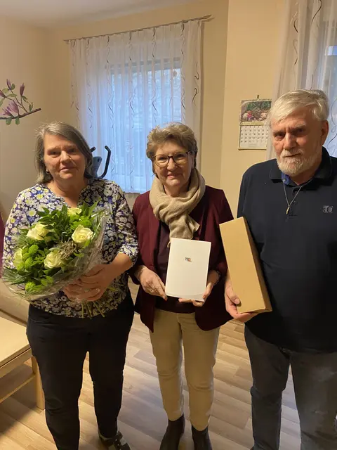 Günter und Martha Baumgartner feierten Goldene Hochzeit. | Foto: Stadt Wiener Neustadt/Weller